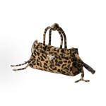 PRADA Bonnie Enamel triangular metal logo single-shoulder handbag mini Women\'s Honey color